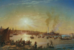 Красовский Н. П. Прибытие поповки «Новгород» в Севастополь. 1873 год