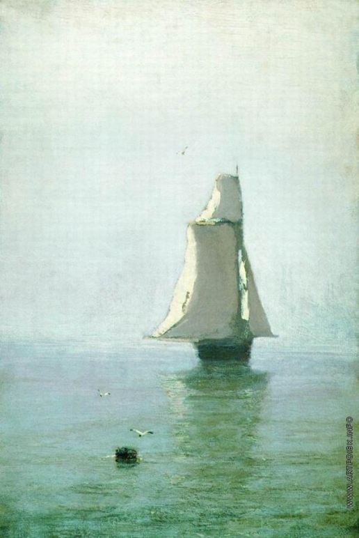 Куинджи А. И. Море с парусным кораблем. 1876-