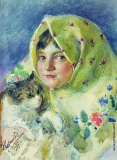 Куликов И. С. Таня с кошкой