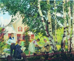 Кустодиев Б. М. В «Тереме» (Мой дом). 1914-
