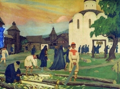 Кустодиев Б. М. В монастыре
