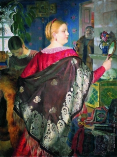 Кустодиев Б. М. Купчиха с зеркалом