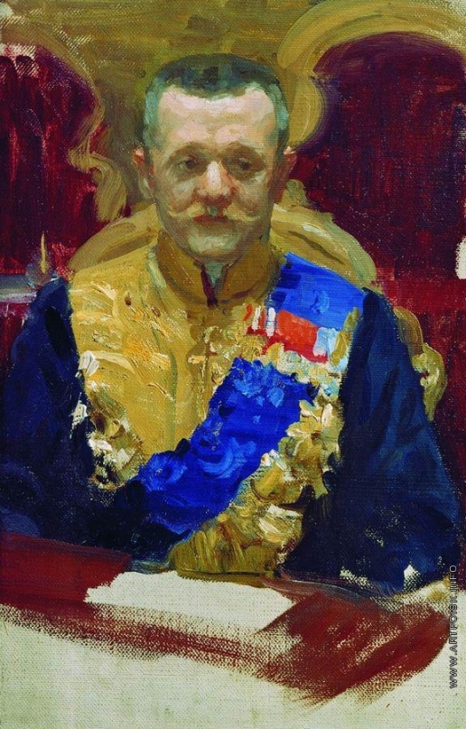 Кустодиев Б. М. Портрет Н.В.Муравьева. 1902-
