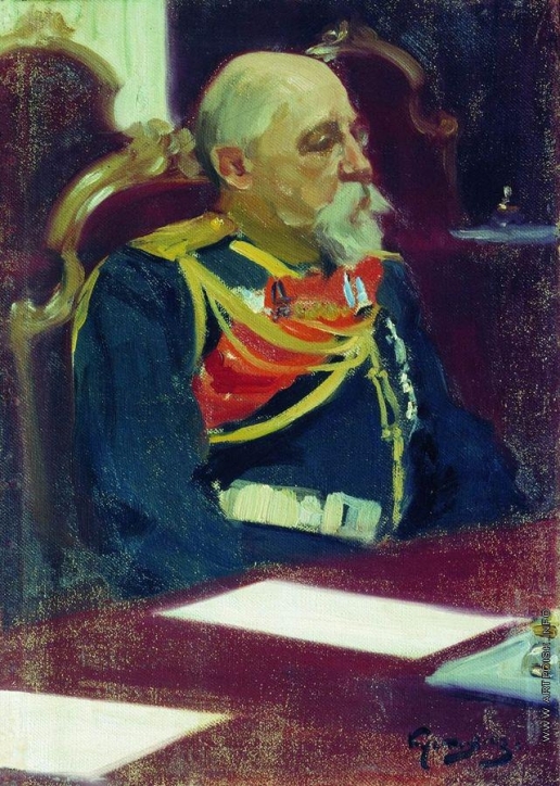 Кустодиев Б. М. Портрет генерал-губернатора Финляндии Н.И.Бобрикова. 1902-