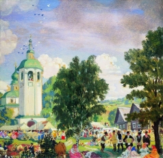 Кустодиев Б. М. Сельский праздник