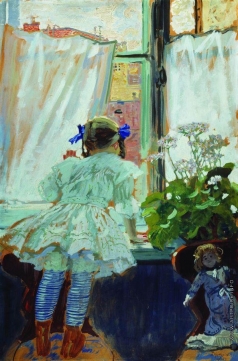Кустодиев Б. М. У окна. Портрет И.Б.Кустодиевой
