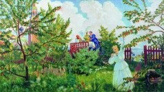 Кустодиев Б. М. Яблоневый сад