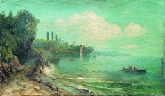 Лагорио Л. Ф. Летний пейзаж с рекой