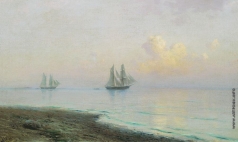Лагорио Л. Ф. Морской пейзаж с парусниками