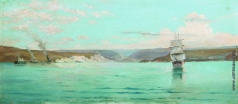 Лагорио Л. Ф. Морской пейзаж с парусником
