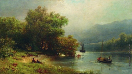 Лагорио Л. Ф. Пейзаж с рыбаками