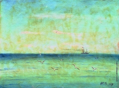 Лагорио Л. Ф. Пейзаж с чайками