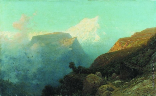 Лагорио Л. Ф. Туман в горах. Кавказ