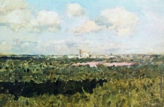 Левитан И. И. Вид на Новодевичий монастырь. 1898-