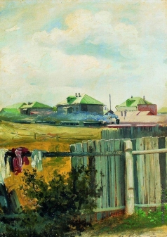 Левитан И. И. Пейзаж с забором