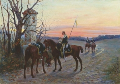 Мазуровский В. В. Патруль гвардейских улан в Польше в 1830 году