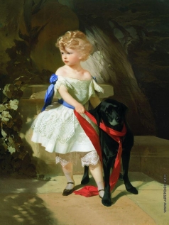 Макаров И. К. Девочка с собакой