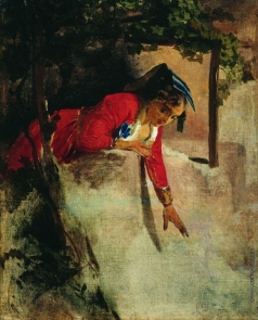 Макаров И. К. Итальянка на балконе. 1853–