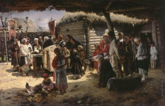 Маковский В. Е. Молебен на Пасху. 1887-