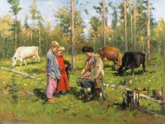 Маковский В. Е. Пастушки. 1903-