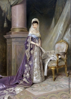 Маковский В. Е. Портрет императрицы Марии Фёдоровны, жены Александра III