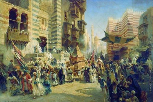 Маковский К. Е. Перенесение священного ковра в Каире