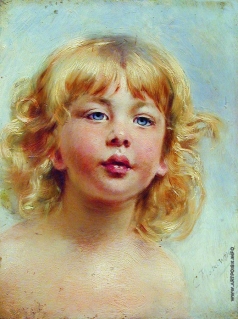 Маковский К. Е. Портрет девочки (Детская головка)