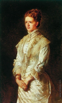 Маковский К. Е. Портрет девушки в белом платье