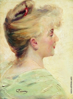 Маковский К. Е. Портрет молодой женщины в профиль