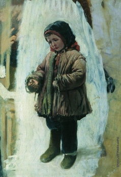 Маковский К. Е. Ребенок на снегу