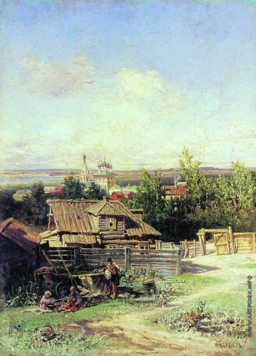 Маковский Н. Е. Вид на Волге близ Нижнего Новгорода