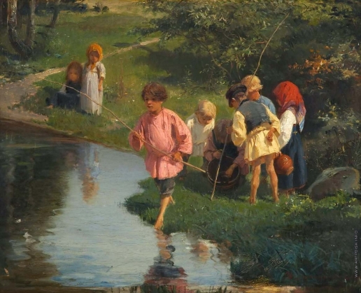 Прянишников И. М. Дети на рыбалке