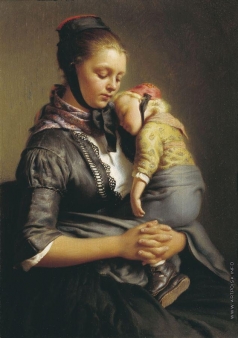 Рейтерн Е. Р. Крестьянка из Вилленсхаузена с уснувшим ребенком на руках