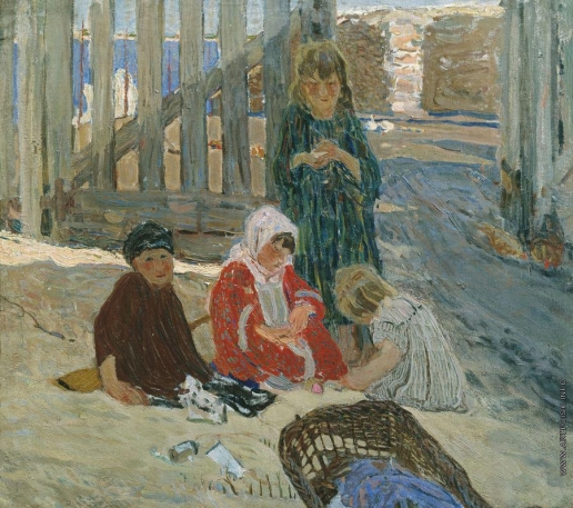 Савинов А. И. Дети, играющие в песке