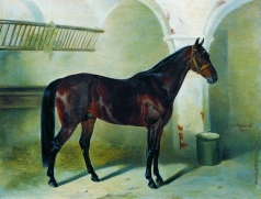 Сверчков Н. Е. Лошадь в конюшне