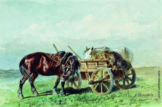 Сверчков Н. Е. Лошадь в поле