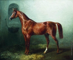 Сверчков Н. Е. Лошадь в стойле