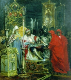 Семирадский Г. И. Александр Невский принимает папских легатов