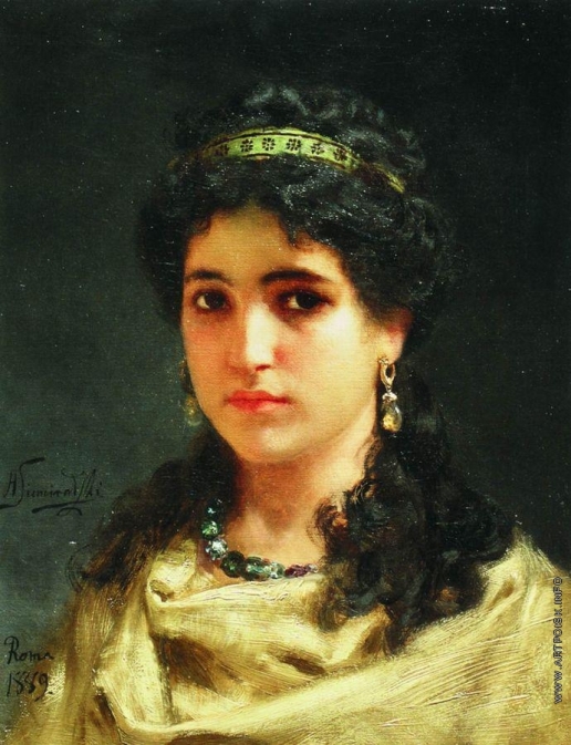 Семирадский Г. И. Портрет молодой римлянки