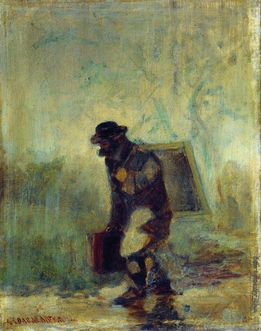 Соломаткин Л. И. Художник под дождем. 1870–