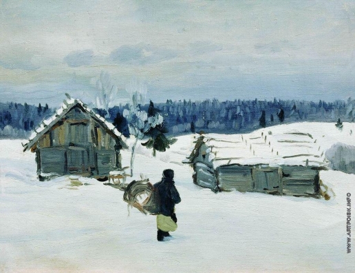 Столица Е. И. Зимой в деревне