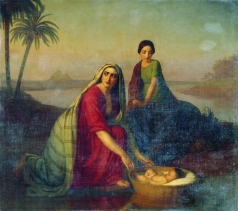 Тыранов А. В. Моисей, опускаемый матерью на воды Нила