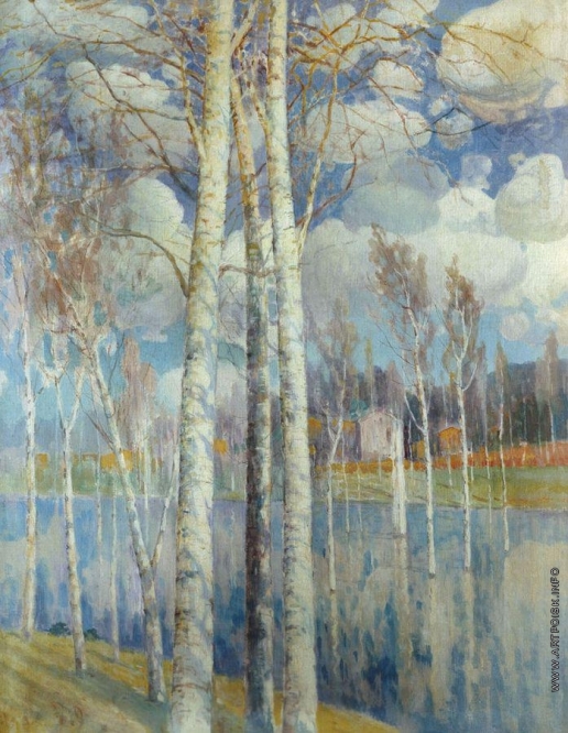 Химона Н. П. Весенний пейзаж с березами