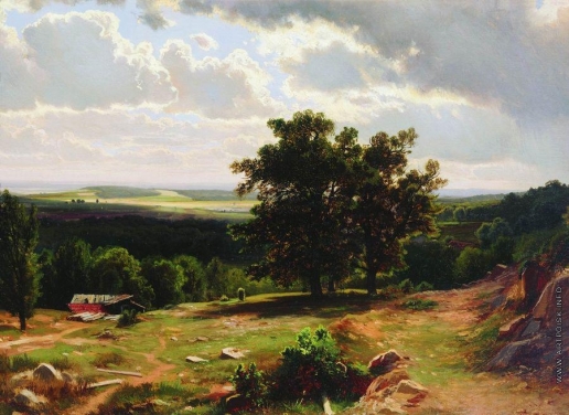 Шишкин И. И. Вид в окрестностях Дюссельдорфа. 1864-