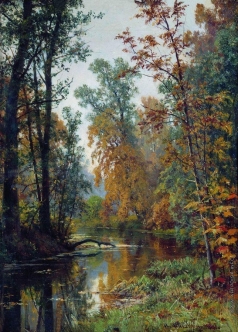 Шишкин И. И. Осенний пейзаж. Парк в Павловске