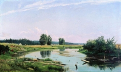 Шишкин И. И. Пейзаж с озером