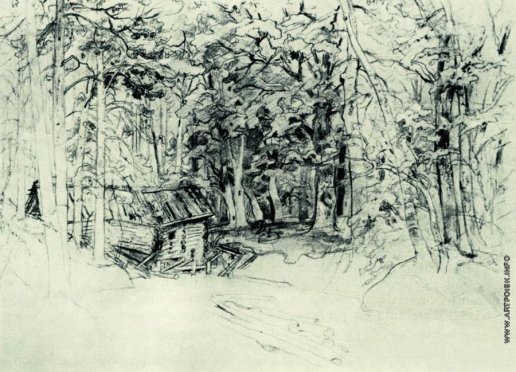 Шишкин И. И. Эскиз к картине 1898 года