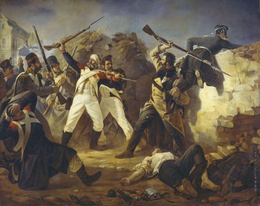 Бабаев П. И. Подвиг гренадера лейб-гвардии Финляндского полка Л. Коренного в битве под Лейпцигом в 1813 году