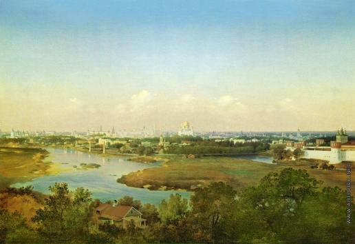 Аммон В. Ф. Вид Москвы с Воробьёвых гор
