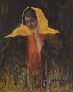 Гринман И. А. Портрет женщины в желтом платке